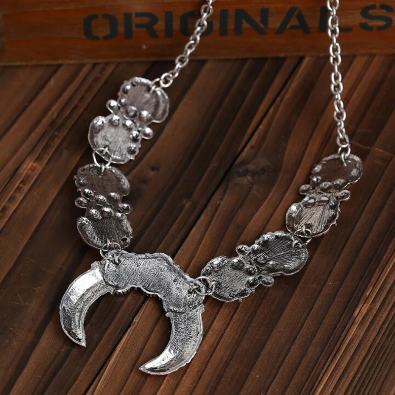 Богемский сплав кулон с дизайном полумесяц чокер ожерелье для женщин Винтаж