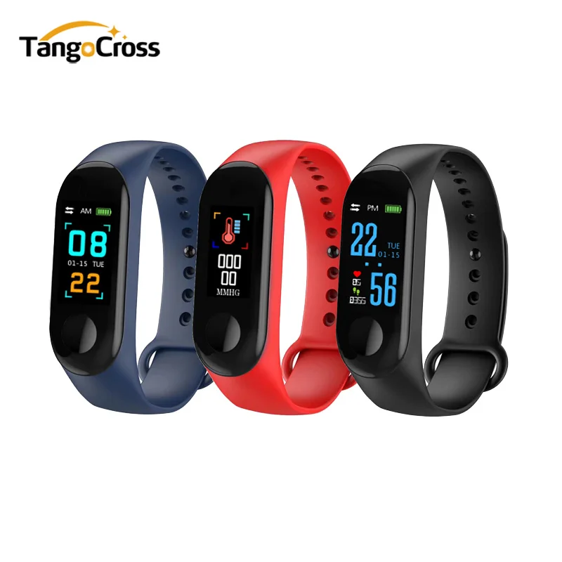 

Fitness Bracelet Blood Pressure Outdoor IPS Screen Oxygen Heart Rate Monitor Smart Bracelet M3 Waterproof Wristbands Tracker