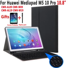 Клавиатура с русской кириллицей, для huawei Mediapad M5 10 Pro 10,8 CMR-W19 CMR-W09 CMR-AL09 с карандашница чехол Bluetooth клавиатура