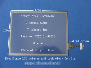 

NTX0101-8801E Original 12.1 inch 8 Wire Touch Screen Panel