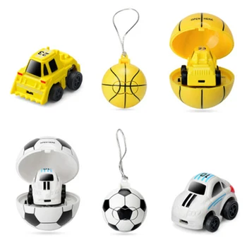 

abay 2019 hot Shrinkable 2.4 G Mini Football Basketball Remote Control Mini Car Model Toys For Children Gift Kids Car FH-25