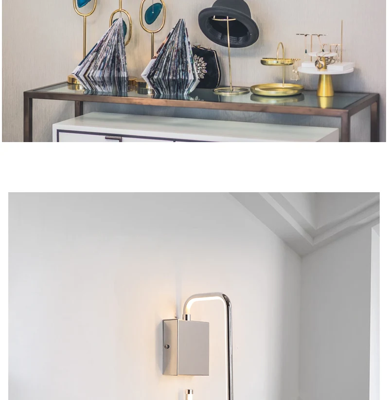 Современный светодиодный настенный светильник, декоративный светильник для ресторана, гостиной, кухонный алюминиевый светильник для столовой, спальни, настенный светильник