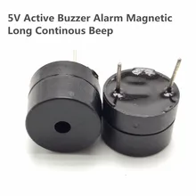 Alarma de zumbador activa 5 uds Original 5V tono de pitido largo magnético continuo 12*9,5mm altavoz SOT tubo de plástico longitud