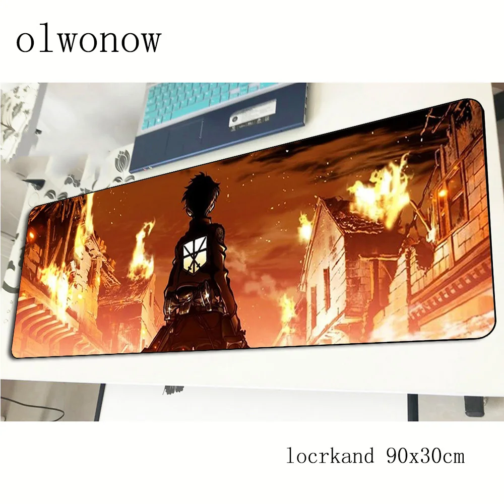 Игровой коврик для мыши атака на Титанов 900x300x2 мм|Коврики мышей| |