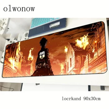 

attack on titan mousepad 900x300x2mm High-end gaming mouse pad gamer mat hot sales game computer desk padmouse keyboard play mat