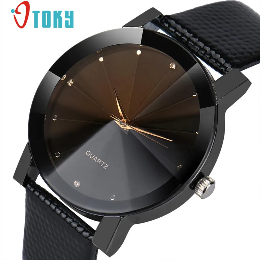 

Watch Willby Drop Ship Black Luxury Quartz Stainless Steel Dial Faux Leather Band Quartz Wrist Watch Men Women Watches 161222