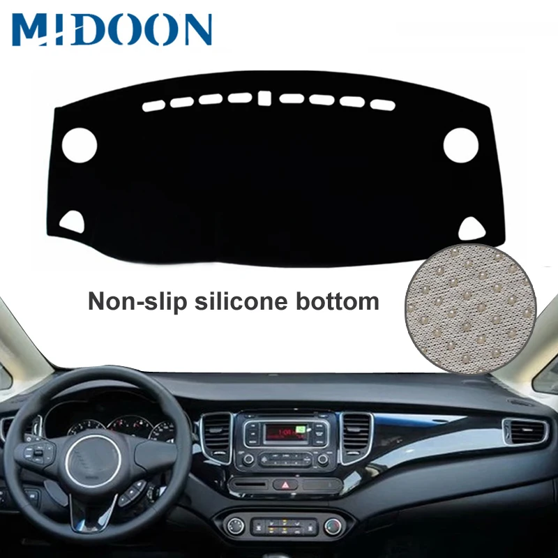 

MIDOON For Kia Carens Rondo 2013 -2019 Car Styling Covers Dashmat Dash Mat Sun Shade Dashboard Cover Capter 2014 2015 2016 2017