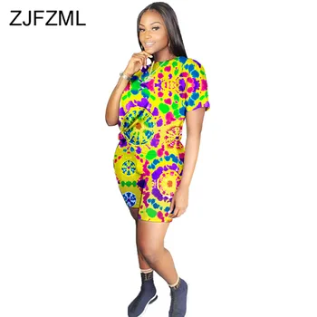 

Rainbow Tie Dye Plus Size Two Piece Set Women O Neck Short Sleeve Top And Biker Shorts Club Outfits Summer 2 Piece Matching Set