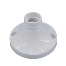 Белый Пластик E14 держатель лампы Высокое качество Тесты держатель E14 гнезда цоколя аксессуары для галогенные светодиодный домашнего освещения