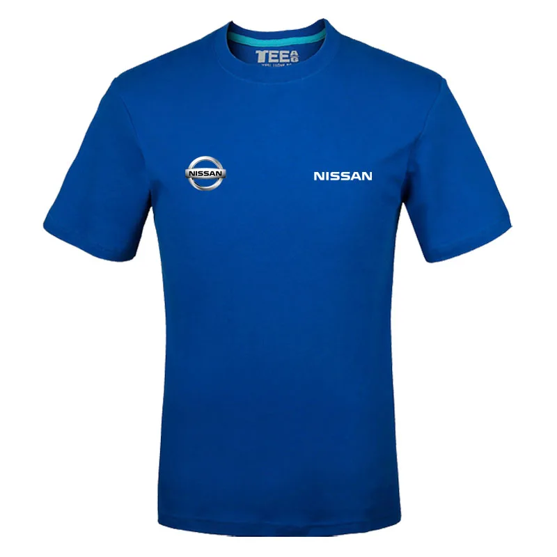 

Men Nissan logo printed t shirt Tee Casual Top Short Sleeve Clothes