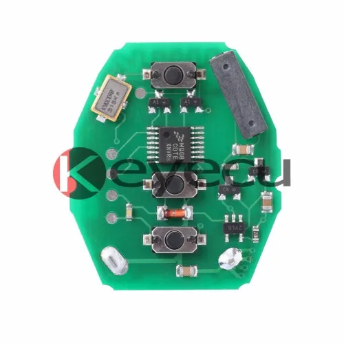 

KEYECU W/rechargeable battery Remote Circuit Board 3 BTN 315MHZ for BMW E46 Key Fob