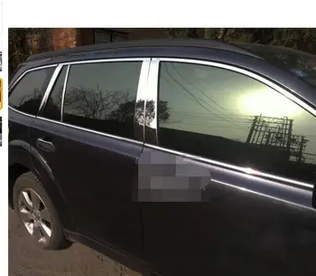 

Stainless Steel Window Trim Center middle Pillar cover Trims 8pcs For Outback 2010 2011 2012 2013