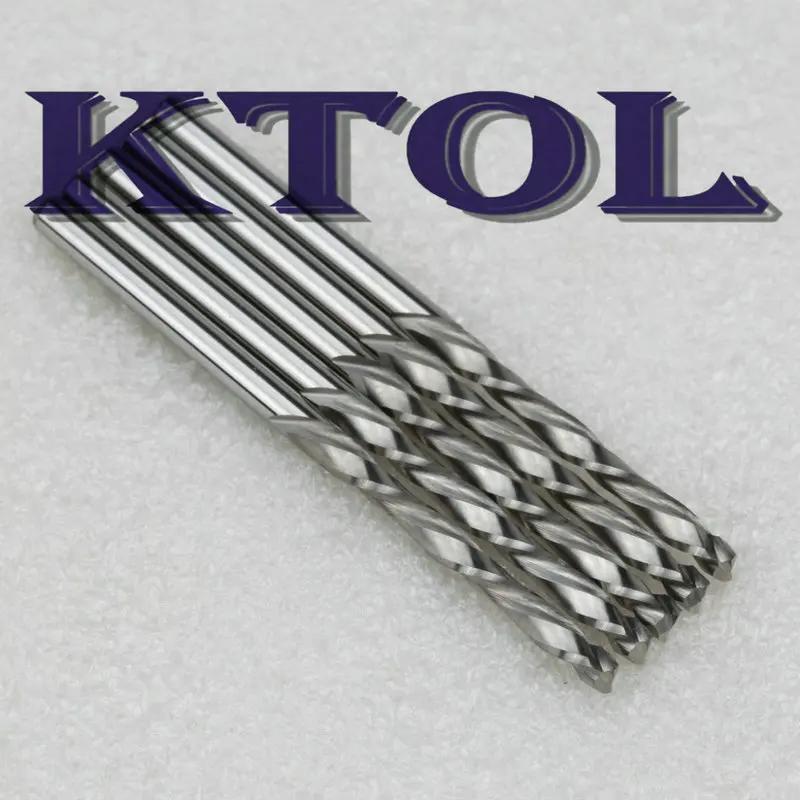 2 flute end mill milling cutter down cutting spiral engraving bit_1