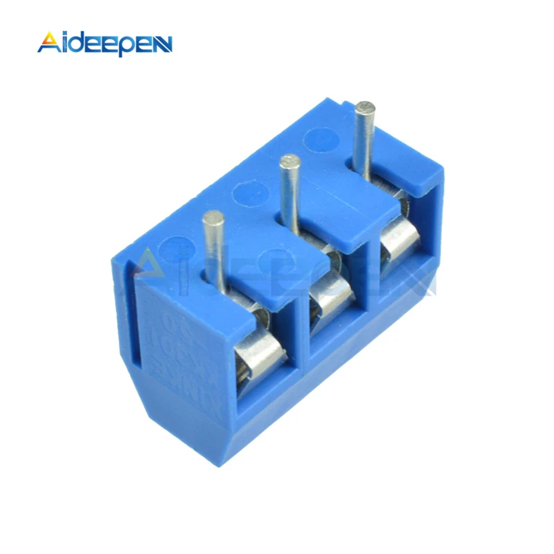 

20Pcs/lot KF301-3P 3 Pin Plug-in Screw Terminal Block Connector 5.08mm Pitch Cont Terminal Screw Terminal