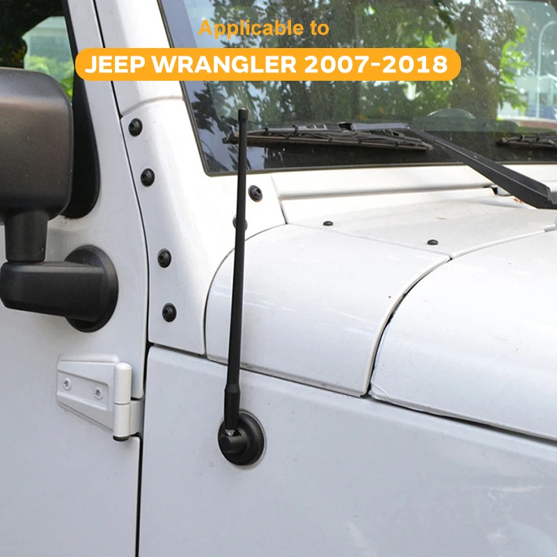 

13" Wireless Radioantenna FM Radio Antenna Tool Accessories Pratical for Wrangler JK JL 2007-2018 Ground Wave Digital