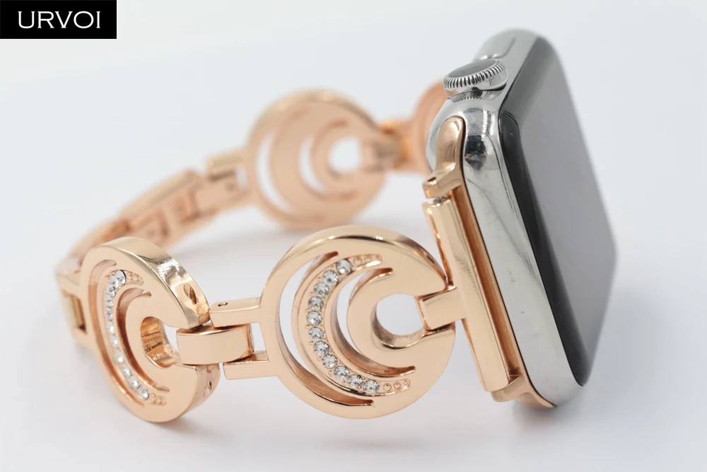 Браслет URVOI из нержавеющей стали для Apple Watch band ремешок наручных часов iWatch girl