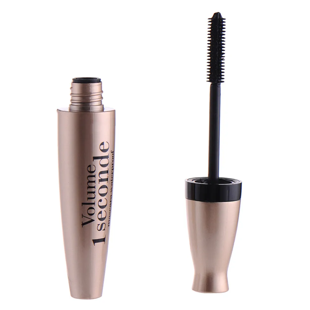 1pcs Colossal Mascara Lengthening Thick Mascara Volume Roll Warped Waterproof Silicone Brush
