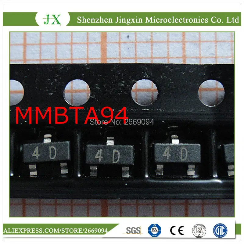 

Free shipping 100pcs/lot MMBTA94LT1G MMBTA94 4D SOT-23 new original