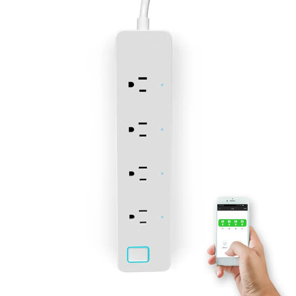 

Wifi Power Strip Socket Plug Separately Controllable WiFi Remote Control US Standard Power Socket for home Automation