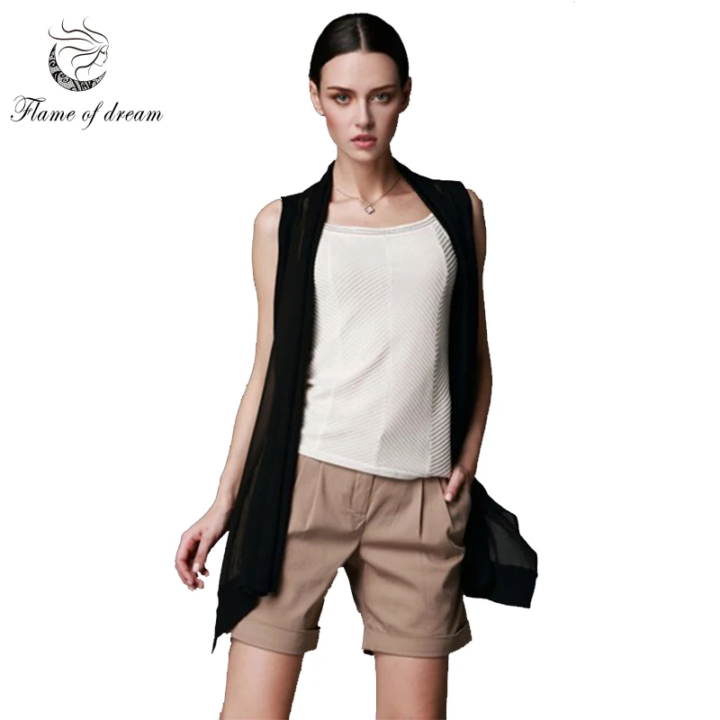 

Vest Women Tops Outside Scarf Chiffon Blouse High quality Women Summer Losse Cardigan D22