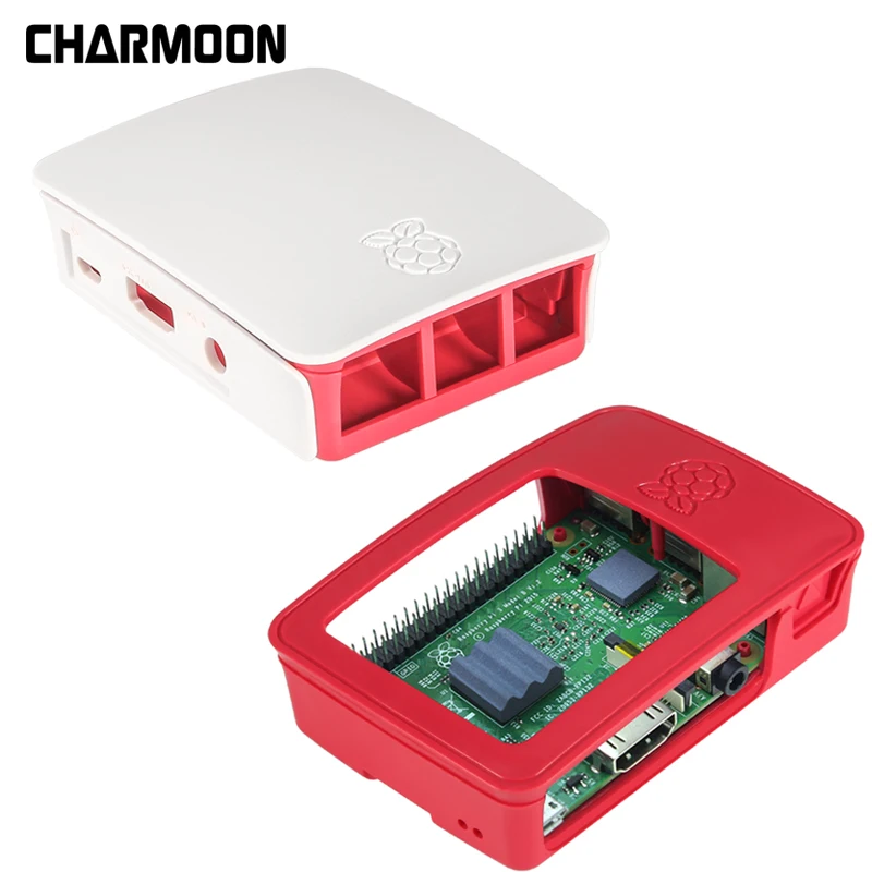 Чехол для Raspberry Pi 3 B + защитный чехол из АБС пластика коробка с радиатором +/3/