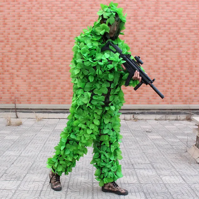 Mężczyźni kobiety strój maskujący ghillie na polowanie na zewnątrz CS pozostawia kamuflażowa odzież myśliwska Bionic odzież kamuflująca trening odzież wojskowa tanie i dobre opinie WALLY SKY Unisex Poliester Pasuje prawda na wymiar weź swój normalny rozmiar Hunting Ghillie Suit Green Men and Women Mężczyźni kobiety strój maskujący ghillie na polowanie na zewnątrz CS pozostawia kamuflażowa odzież myśliwska Bionic odzież kamuflująca trening odzież wojskowa tanie i dobre opinie WALLY SKY Unisex Poliester Pasuje prawda na wymiar weź swój normalny rozmiar Hunting Ghillie Suit Green Men and Women