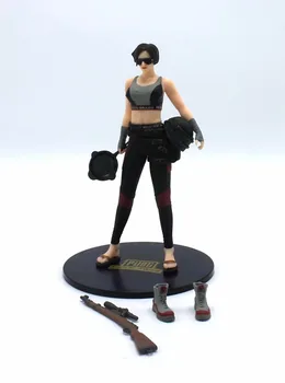 

18cm Japanese anime figure PLAYERUNKNOWNS BATTLEGROUNDS sport girl action figure collectible model toys for boys