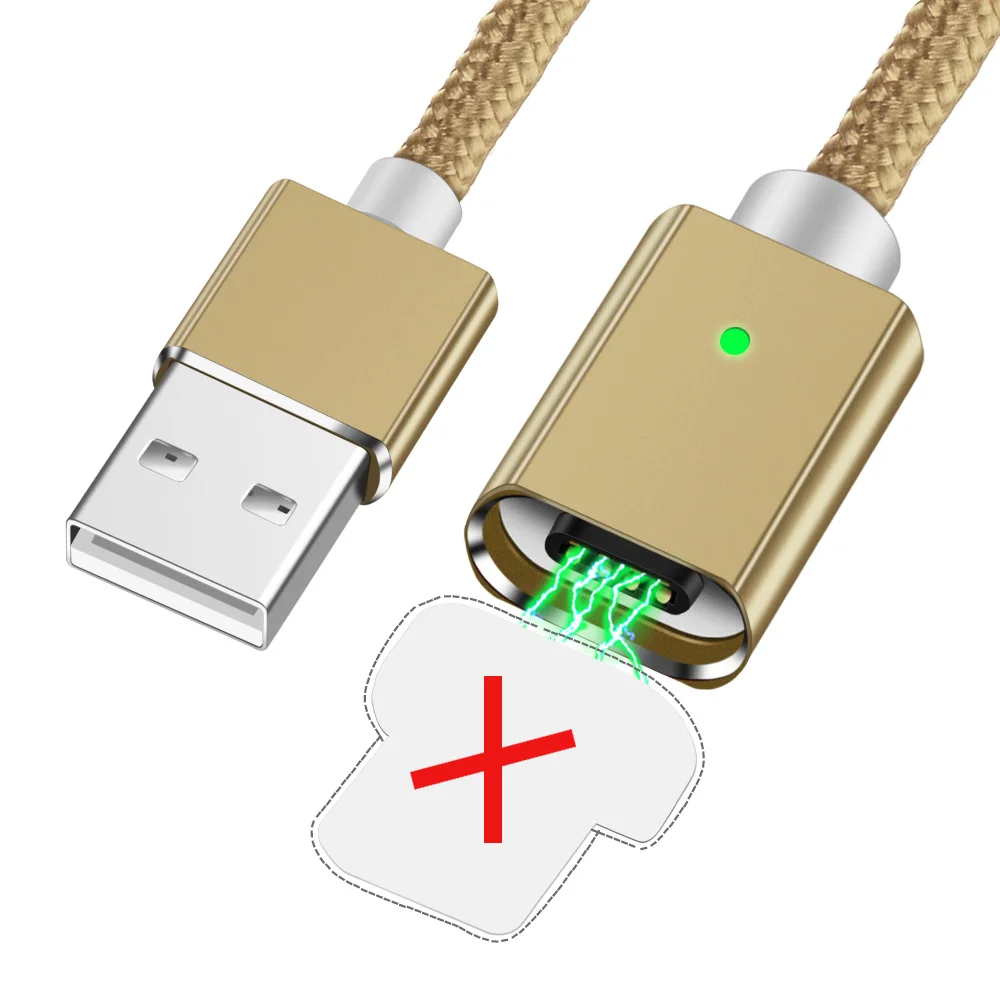 Олаф микро USB кабель Магнитный 3A кабель передачи данных для быстрой зарядки для Xiaomi Redmi Note для huawei мобильный телефон Android планшет зарядное устройство - Цвет: Only cable No Plug