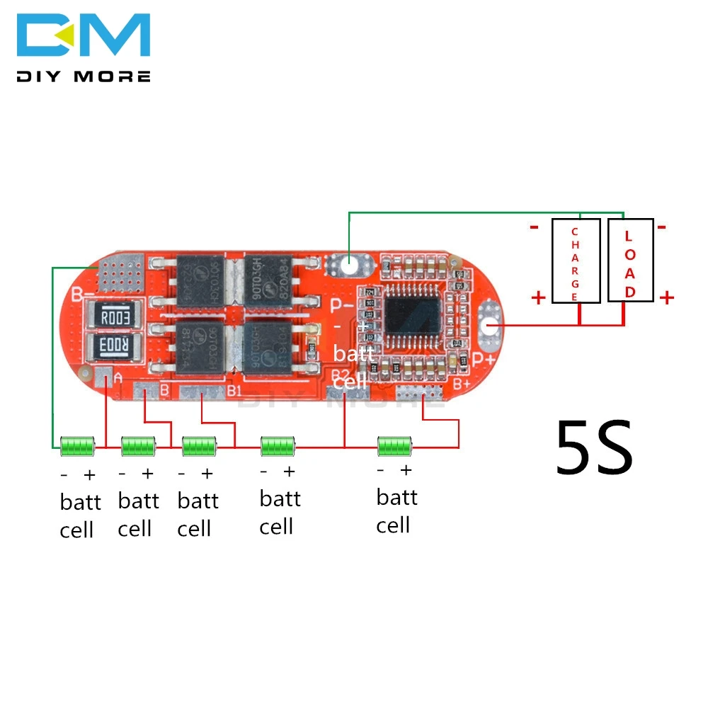 Схема подключения платы bms 5s на 18 вольт