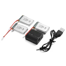 3 предмета в комплекте 3,7 V 800 мА/ч, 25C Lipo Батарея+ 4 в 1 Батарея зарядное устройство для Syma X5 x5C X5SC X5SW Квадрокоптер BC589