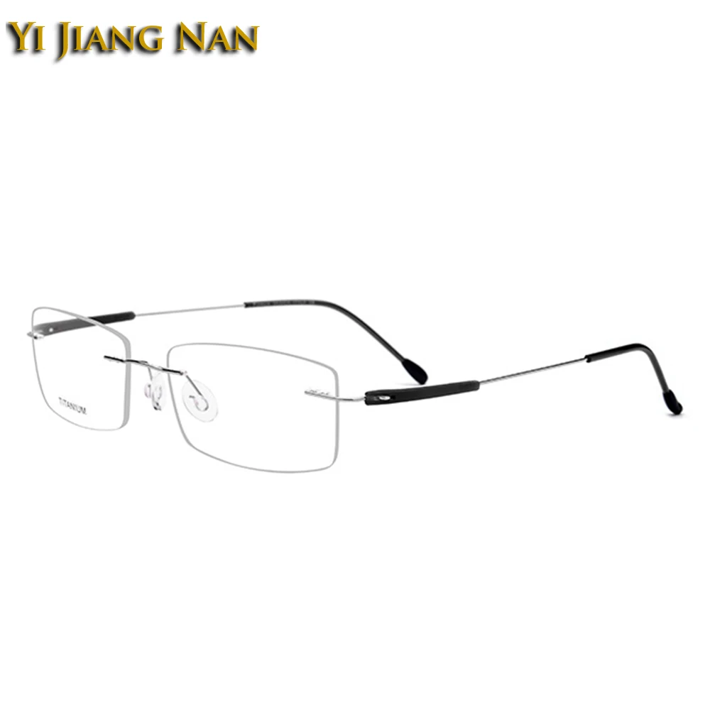 

Yi Jiang Nan Brand Women and Men Fashion Rimless Titanium Light Eyewear Super Quality Frameless Spectacles Frame
