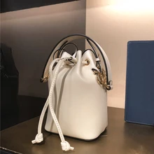 Маленькая сумка-мешок из натуральной кожи, мини-сумки через плечо из натуральной кожи