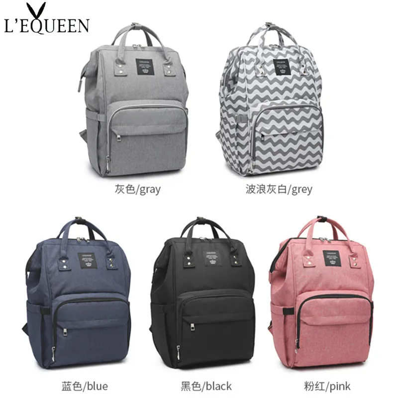 

LEQUEEN Mommy Bag Fashion Baby Diaper Bag Large Capacity Handbag Single Shoulder Backpack Maternity Care Bags To The Hospital