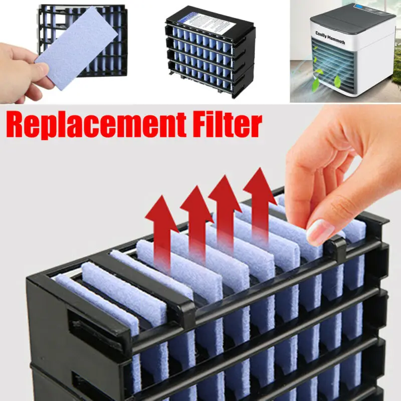 Новейший горячий 10x охлаждающий фильтр для воздуха, бумага, портативный персональный космический охладитель воздуха, крутой Сменный фильтр