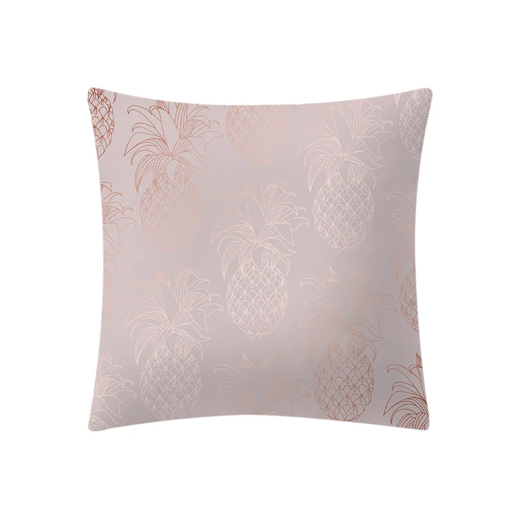 Quneed 45*45 см декоративная наволочка розовое золото, розовый стильная простота квадратная наволочка для дома подушки Чехлы для дивана - Цвет: E