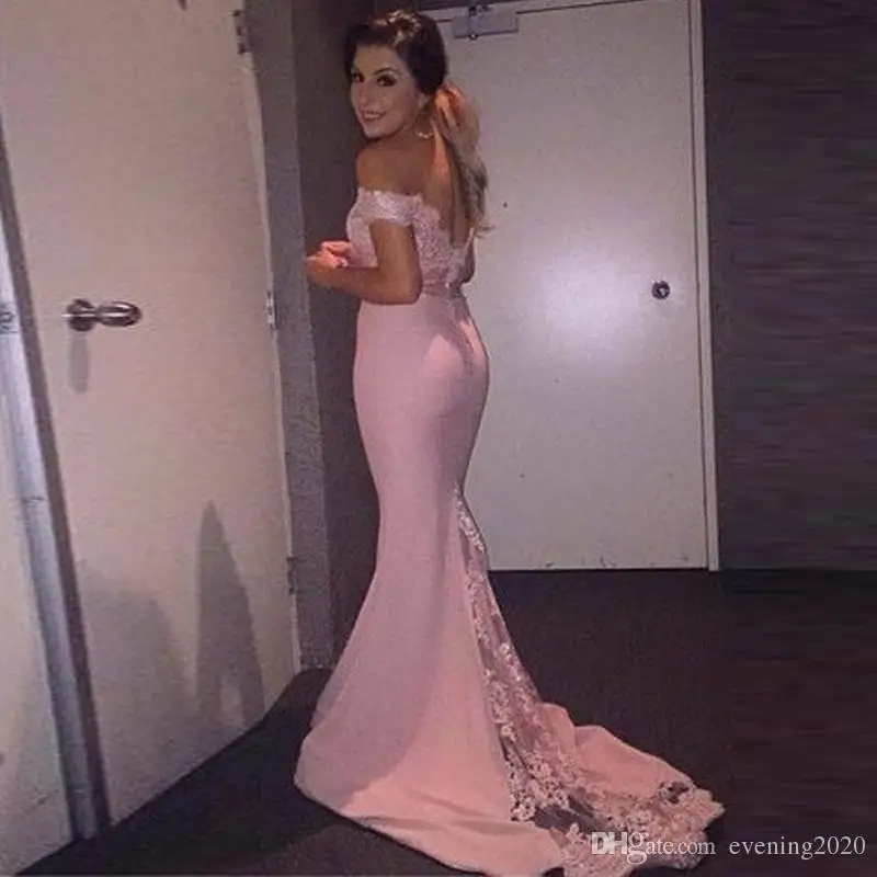 Vestido de festa longo robe demoiselle d'honneur Кружева Аппликации формальных случаев Платье 2018 Sexy Back Русалка платья подружек невесты