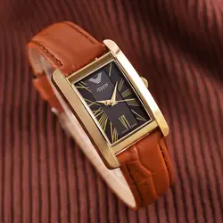Классические женские часы Японии Кварцевые час тонкой моды браслет Элитный бренд кожа девушки подарок на день рождения коробка Julius 399