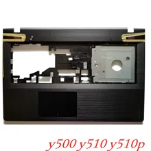 Для lenovo Ideapad Y500 Y510 Y510P Упор для рук верхний чехол без тачпада AP0RR00050
