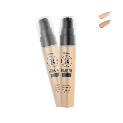Mistine 24-Hours Cover All Foundation Full Coverage Oil Control SPF 15 PA++