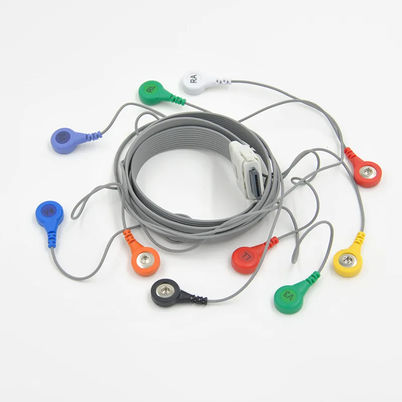 Compatible with Edan Holter ECG Machine the 10-lead holter cable,AHA or IEC,Exercise EKG cable.
Compatible with Edan Holter ECG Machine the 10-lead holter cable,AHA or IEC,Exercise EKG cable.
