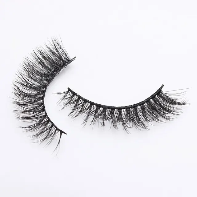 LEHUAMAO 2 Pairs 3D Mink Lashes Natural Long False Eyelashes Dramatic Volume Fake Lashes Makeup Eyelash Extension Silk Eyelashes 755