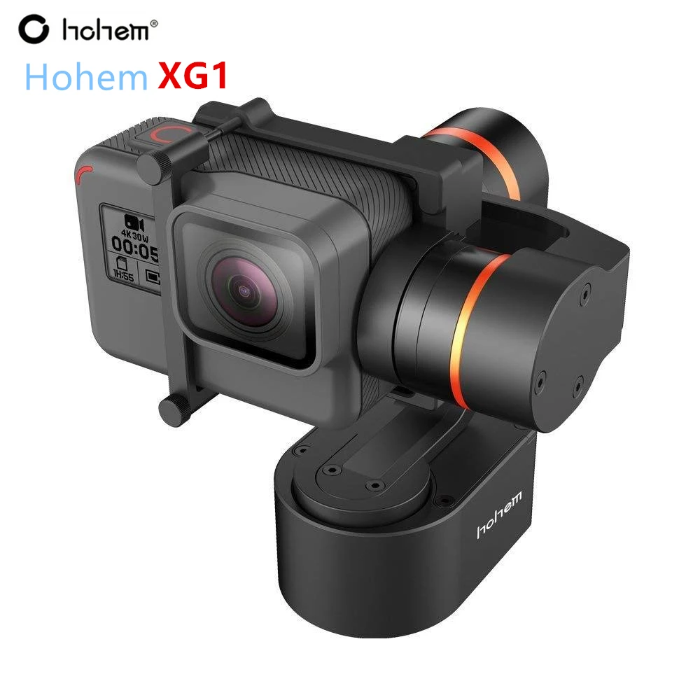 Hohem XG1 3-осное для GoPro Hero 7/6/5/4/3 носимых стабилизатор велосипед/шлем/Car монтажа однажды для экшн Камера