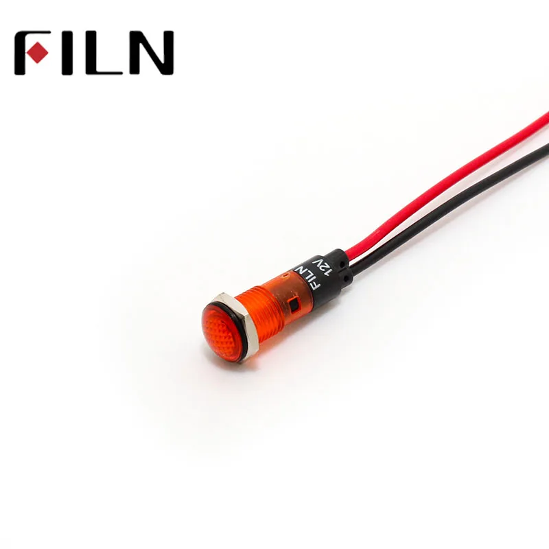 8mm FILN 6 volt 120v 12V 24V led light indicator lamp pilot light signal light (6)