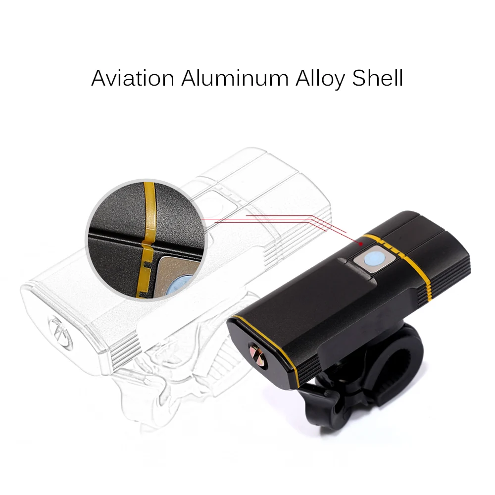 Flash Deal Super Bright Bicycle Light USB Rechargeable 800 LM Headlight Front Light Easy Installation Cycling Flashlight for Safty Riding 4