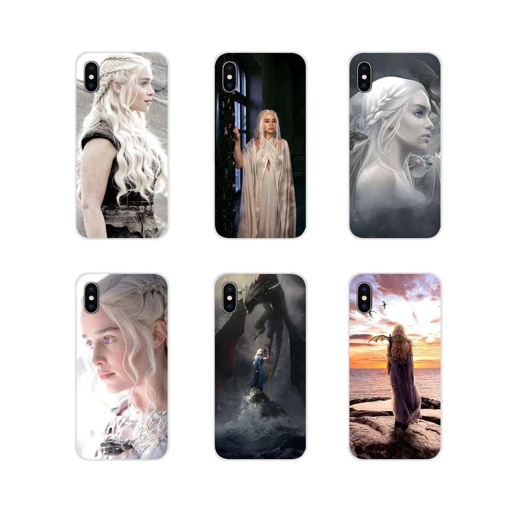 

For Samsung Galaxy A5 A6S A7 A8 A9S Star J4 J6 J7 J8 Prime Plus 2018 Daenerys Targaryen Game of Throne Transparent TPU Skin Case