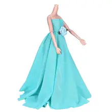 Сделай Сам красивое зеленое вечернее свадебное платье ручной работы вечерние платья для куклы Барби