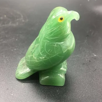 

Natural crystal pendant eagle carving