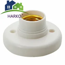 1 шт. E27 патрон для лампы Патрон белый круглый Пластик бытовой винтовая лампочка штекеры патрона лампы адаптер