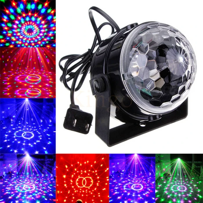 

Mini RGB LED Crystal Magic Ball Stage Effect Lighting Lamp Party Disco Club DJ Bar Light Show 100-240V EU/US Plug