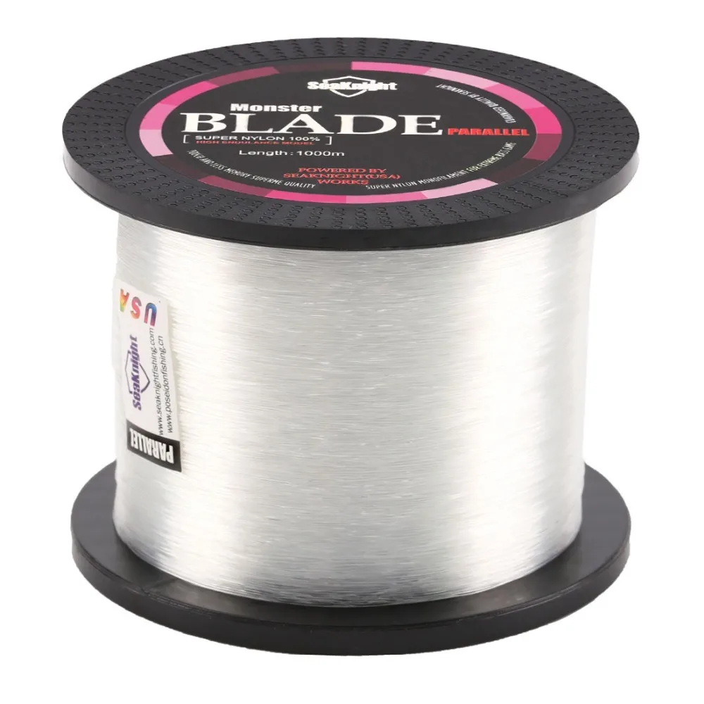 Linha de Pesca Seaknight Quente Lâmina Náilon Monofilamento Carpa Marca 2-35lb 1000m 20 Linhas de pesca